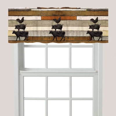 Laural Home Farmhouse Animals Window Valance 3 Laural Home Farmhouse Animals Window Valance