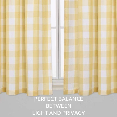 Trinity Buffalo Plaid Gingham Rod Pocket Half Window Cafe Curtains Kitchen Bathroom Window 3 Trinity Buffalo Plaid Gingham Rod Pocket Half Window Cafe Curtains Kitchen Bathroom Window