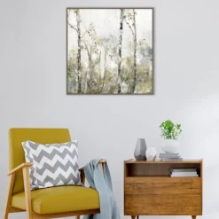 30" X 30" Soft Birch Forest II By Allison Pearce Framed Canvas Wall Art Print - Amanti Art -Home Decor Store GUEST 74bc71b3 2490 40d0 a0c7 847eeaaf2f8a