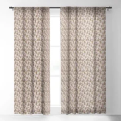 Home Decor Store 41 Alison Janssen Summer Bouquet Single Panel Sheer Window Curtain - Deny Designs