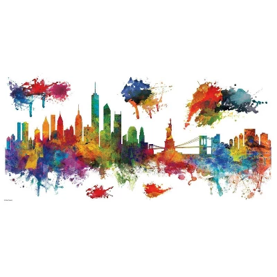 New York City Skyline Peel And Stick Giant Wall Decal - RoomMates 4 New York City Skyline Peel And Stick Giant Wall Decal - RoomMates - Image 3