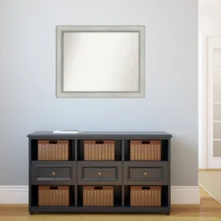 32" X 26" Non-Beveled Flair Silver Patina Wall Mirror - Amanti Art 13 32" X 26" Non-Beveled Flair Silver Patina Wall Mirror - Amanti Art -Home Decor Store GUEST 7830959b 1e3b 493a a6da 6b53f63f6920