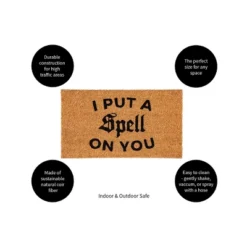 Evergreen 16 X 28 Halloween Greeting Coir Mat, I Put A Spell On You For Indoor And Outdoor Decor 17 Evergreen 16 X 28 Halloween Greeting Coir Mat, I Put A Spell On You For Indoor And Outdoor Decor -Home Decor Store GUEST 783ffdcc 91d2 452e a0e3 5aa7d6b74e6e