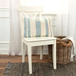 14"x26" Oversize Modern Farmhouse Craft Lumbar Throw Pillow Teal Blue - Rizzy Home -Home Decor Store GUEST 78fca9ba 10e0 42ea 9fea bd5b63e6b453