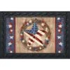 Briarwood Lane Americana Barnstar Patriotic Doormat Primitive Wreath Indoor Outdoor 30" X 18" -Home Decor Store GUEST 79b99b8d 9af2 4dc3 9414 cff16e4da251
