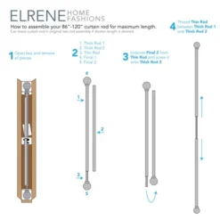 Rhinebeck Curtain Rod - Elrene Home Fashions -Home Decor Store GUEST 7bb7d8a3 7f64 47fc 9388 477b848de5fd