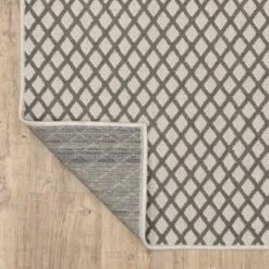 Trinity Casual Diamond Lattice Patio Area Rug Beige/Gray - Captiv8e Designs -Home Decor Store GUEST 7c666a71 160a 403b a722 91eb925edc71