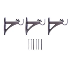 Kenney Fast Fit Easy Install Mission 5/8" Decorative Window Curtain Rod