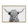 23" X 33" Sylvie Highland Cow II Framed Canvas By Simon Te Of Tai Prints Natural - Kate & Laurel All Things Decor -Home Decor Store GUEST 7db4abf0 9cb8 4147 b878 3908953e4985