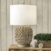 NuLOOM Bristol 24" Rattan Table Lamp Lighting - Tan 23.5" H X 15" W X 15" D -Home Decor Store GUEST 7dbf5245 e5be 4764 a428 6a9df0305026