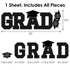 Big Dot Of Happiness Graduation Cheers Party Decor - Vinyl Wall Decals - Grad -Home Decor Store GUEST 7e81014a 2313 4c74 9d17 665e4c6d493b