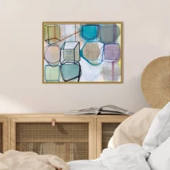 24" X 18" Paper Abstract 3 By Taitz Duffy Framed Canvas Wall Art - Amanti Art -Home Decor Store GUEST 80668fe3 7a43 4459 aa60 57f1951075eb