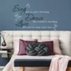 Dance Sing Love Peel And Stick Wall Decal White/Black - RoomMates -Home Decor Store GUEST 822ca3fd f5a3 44e6 8916 1845cf7f678c