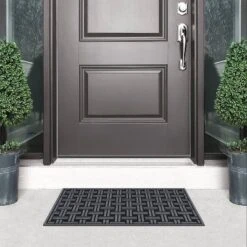 1'6"x2'6" Woven Rubber All Seasons Scraper Rug Black - Apache Mills -Home Decor Store GUEST 8263d089 5a53 435f aaec f3e88c9d07a9