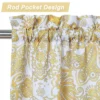 Trinity Paisley Floral Kitchen Tier Curtains For Bathroom Cafe Bedroom -Home Decor Store GUEST 82eb5ee1 d916 468e a6ce 04cc0f2ffda4