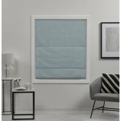 Exclusive Home Acadia 100% Blackout Roman Shade, 23"x64", Aqua -Home Decor Store GUEST 83d3f856 bcf6 4d40 9f61 9a230616f734