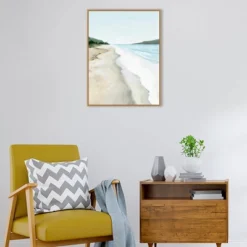 23" X 30" Crash Into Me II Beach By Isabelle Z Framed Canvas Wall Art Print - Amanti Art -Home Decor Store GUEST 847302a0 1e33 4d60 a452 7c6829603133