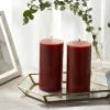 2pk Pillars Warm Cider & Cinnamon Red - Threshold™ -Home Decor Store GUEST 88dc92a0 d86a 4bb1 88a9 9a531c06cc3e
