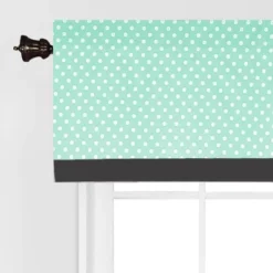 Bacati - Pin Dots Mint/Gray Window Valance 10 Bacati - Pin Dots Mint/Gray Window Valance -Home Decor Store GUEST 8b72e0bc fa23 400e 8525 f84ced47e7f8