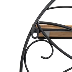 Black Metal & Wood Wall Shelf - Foreside Home & Garden -Home Decor Store GUEST 8b8ffdc1 f647 48c1 a445 3e3ede7da49c