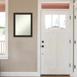 22" X 28" Non-Beveled Romano Espresso Narrow Wood Wall Mirror - Amanti Art -Home Decor Store GUEST 8c2d8206 16bc 4d09 9bc9 b0db397aaf5e