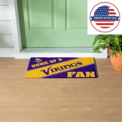 Evergreen Minnesota Vikings Looped PVC Trapper Indoor Outdoor Doormat 1'4"x2'4" Multicolored -Home Decor Store GUEST 8c438a61 19ef 4d4d 84bc a1f3236d1713
