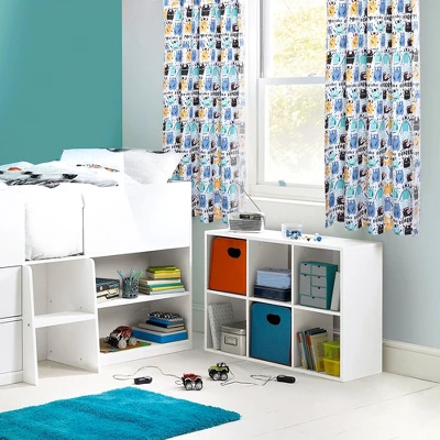 PiccoCasa Kid's Window Cartoon Pattern Polyester Fabric Bedroom Curtain Panels 2 Pcs 4 PiccoCasa Kid's Window Cartoon Pattern Polyester Fabric Bedroom Curtain Panels 2 Pcs - Image 2