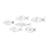 Set Of 6 Metal Fish Indoor Outdoor Wire Wall Decors Black - Olivia & May -Home Decor Store GUEST 90c7a925 8f0f 44da ad01 9145f1ecd0e9