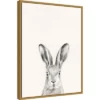 18" X 24" Animal Mug I Rabbit By Victoria Borges Framed Canvas Wall Art Gold - Amanti Art -Home Decor Store GUEST 9190ffdb d418 42bd 9667 ac8545f39edb