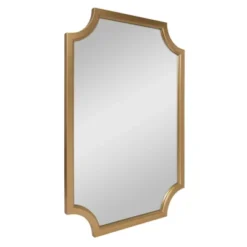 24" X 36" Hogan Framed Scallop Wall Mirror Gold - Kate And Laurel