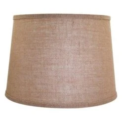 ALUCSET LLA-S1908 Soft Linen Burlap Drum Lampshades W/ Harp Support & Spider Mode Installation For Table Lamps And Floor Lights, Set Of 2, Light Brown -Home Decor Store GUEST 92059390 a7ec 41a8 a0b7 e8343c7f9f6e