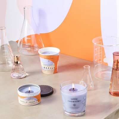 Good Chemistry™ Refillable Glass Candle Pomelo And Peace Out - 8.3 Oz 6 Good Chemistry™ Refillable Glass Candle Pomelo And Peace Out - 8.3 Oz - Image 4