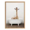 18" X 24" Blake Giraffe 2 In Tub Color Framed Printed Glass By Amy Peterson Art Studio Natural - Kate & Laurel All Things Decor 2 18" X 24" Blake Giraffe 2 In Tub Color Framed Printed Glass By Amy Peterson Art Studio Natural - Kate & Laurel All Things Decor -Home Decor Store GUEST 93aec757 8f4c 433a 95d9 5f25802bcb71