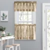 Ellis Curtain Lexington Leaf Pattern On Colored Ground Curtain Tiers Tan -Home Decor Store GUEST 94923cfe e8d2 4bce a4d2 888470abfe14