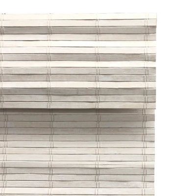 Radiance Brooklyn 29-in Cordless White Distressed Bamboo Roman Shade 4 Radiance Brooklyn 29-in Cordless White Distressed Bamboo Roman Shade - Image 2