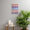 Schatzi Brown Mila Stripe Multi Wall Hanging Portrait Pink - Deny Designs