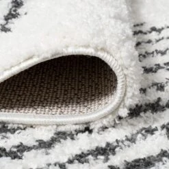 Elm Diamond Stripe Geometric Shag Indoor Area Rug - JONATHAN Y -Home Decor Store GUEST 961be1fe 98ad 4edf b0be 475f9fb9ff65