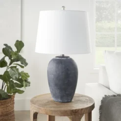 23" Farmhouse Ceramic Urn Pot Table Lamp - Nourison 24 23" Farmhouse Ceramic Urn Pot Table Lamp - Nourison -Home Decor Store GUEST 96e7f64d ae7c 4c3f ad58 6fb7f0c0e7ac