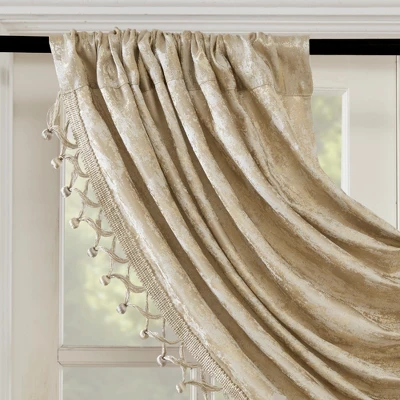 46"x38" Aurora Jacquard Window Valance Gold - SunSmart 5 46"x38" Aurora Jacquard Window Valance Gold - SunSmart - Image 3