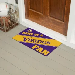 Evergreen Minnesota Vikings Looped PVC Trapper Indoor Outdoor Doormat 1'4"x2'4" Multicolored -Home Decor Store GUEST 9ad956b7 ba6e 42f1 9138 2043ce976b9d