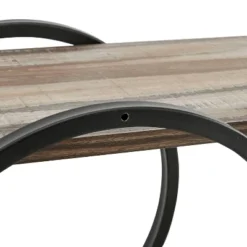 2-Tier Antigua Crossed Double Circle Wall Shelf Unit Black/Rustic - Danya B. -Home Decor Store GUEST 9bc32aa5 d53a 4555 8d23 aebb4089eca3