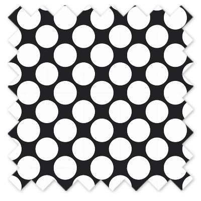 Bacati - Large Dots Black Curtain Panel 5 Bacati - Large Dots Black Curtain Panel - Image 3