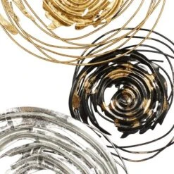 Set Of 2 Metal Abstract Wall Decors Black - Olivia & May -Home Decor Store GUEST 9d7ca983 f4c3 4d2b b89c d00e96160a9b