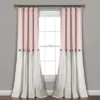 Home Boutique Linen Button Window Curtain Panel Single Blush/White 40X108 -Home Decor Store GUEST 9f657329 de82 438f bc92 366a46b003df