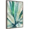 16" X 23" Rustic Succulent II By Irena Orlov Framed Canvas Wall Art - Amanti Art