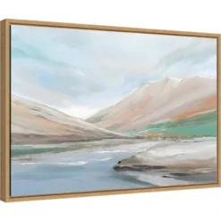 23" X 16" Royal Hills By Isabelle Z Framed Canvas Wall Art - Amanti Art
