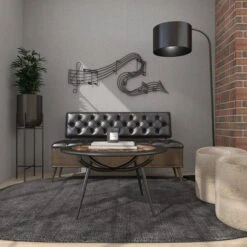 Metal Music Notes Wall Decor Black - Olivia & May -Home Decor Store GUEST a0e94c60 8c5b 44aa be9b d8a199ace24d