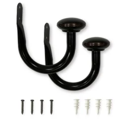 Set Of 2 (2.7"x6.5") Steel Curtain Holdbacks - Lumi Home Furnishings -Home Decor Store GUEST a0ea6208 8633 490f 8b6a 0278b0af8727