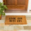 Evergreen Livin' Our Best Life Natural Coir Indoor Outdoor Doormat 1'4"x2'4" Brown 2 Evergreen Livin' Our Best Life Natural Coir Indoor Outdoor Doormat 1'4"x2'4" Brown -Home Decor Store GUEST a18e3f1d 881d 4e50 a2e7 84243f85de28