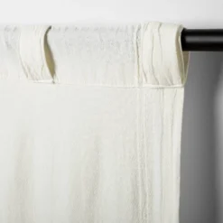 Tonal Texture Curtain Panel Sour Cream - Hearth & Hand™ With Magnolia -Home Decor Store GUEST a3759400 9398 4b46 97a0 2fba23657e88